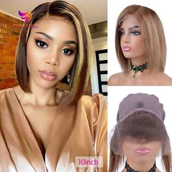OYM HAIR Straight Bob Wig 13*4 Lace Front Human Hair Wigs For Black Women Remy Hair Brazilian Side Part Wig 150% Density 4#27
OYM HAIR Straight Bob Wig 13*4 Lace Front Human Hair Wigs For Black Women Remy Hair Brazilian Side Part Wig 150% Density 4#27
