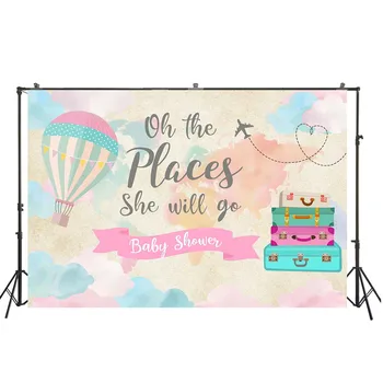 HUAYI colorful fantasy clouds backdrop cartoon hot air balloon and suitcase background baby shower decorations W-4128 
HUAYI colorful fantasy clouds backdrop cartoon hot air balloon and suitcase background baby shower decorations W-4128