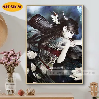 DIY 5d Diamond Painting Beauty Lady Full Square Drill Daimond Chinese Mosaic Cross Stitch Kits Embroidery Decor Home Women Gifts 
DIY 5d Diamond Painting Beauty Lady Full Square Drill Daimond Chinese Mosaic Cross Stitch Kits Embroidery Decor Home Women Gifts