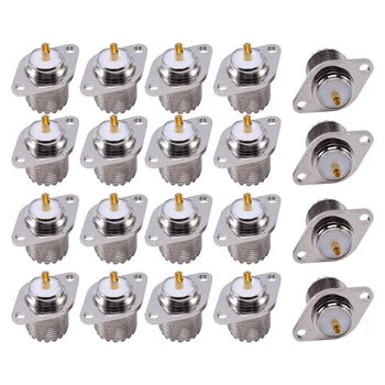 20Pcs Brass UHF SO239 Female 2-Holes Flange Solder Panel Mount Adapter,RF Connector
20Pcs Brass UHF SO239 Female 2-Holes Flange Solder Panel Mount Adapter,RF Connector