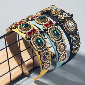Brand Fashion Baroque Crystal Headbands for Women Rhinestone Crystal Hair Accessories Luxury Gold Wedding Hairbands 2020 New
Brand Fashion Baroque Crystal Headbands for Women Rhinestone Crystal Hair Accessories Luxury Gold Wedding Hairbands 2020 New