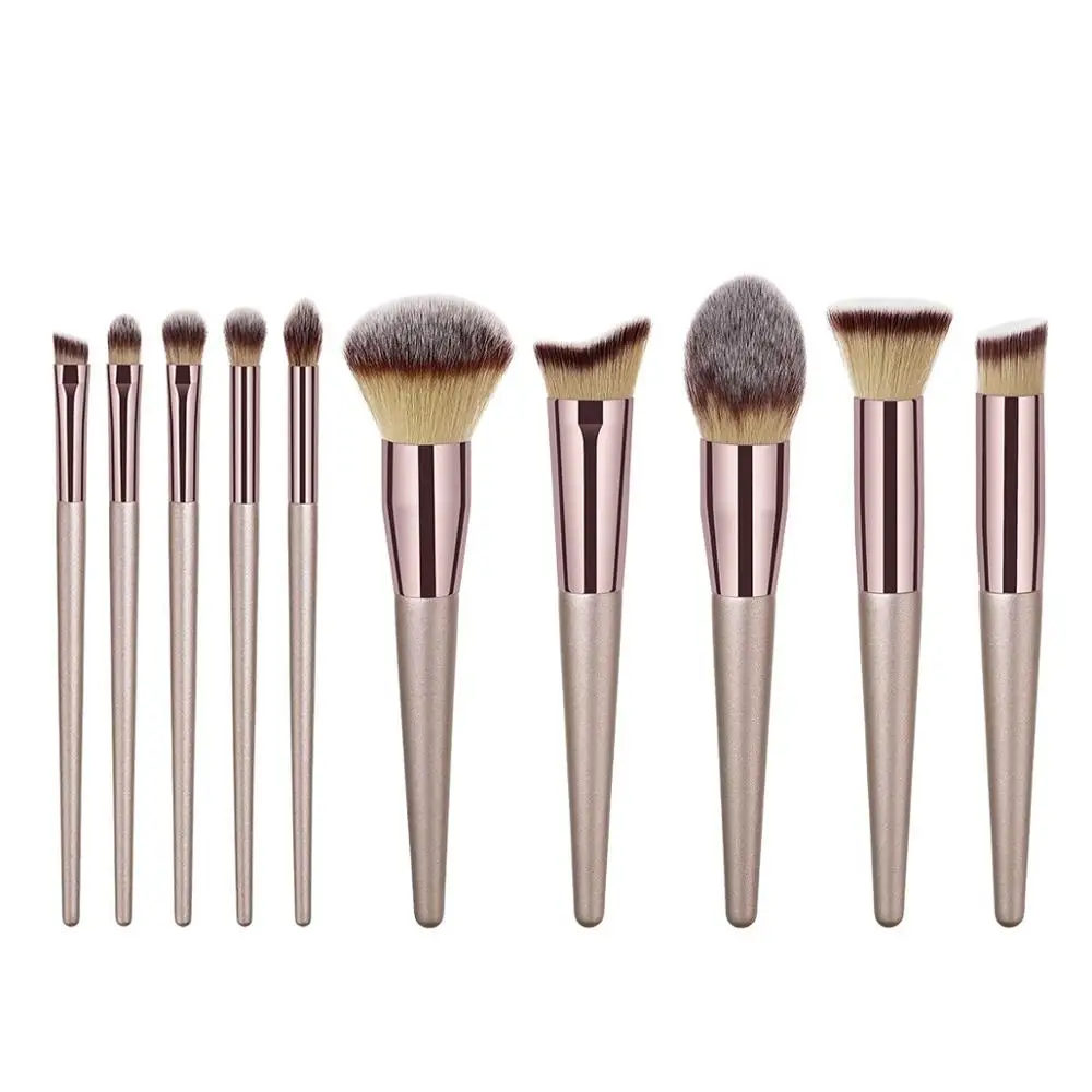 10 Pcs Champagne Makeup Brushes Set Foundation Powder Blush Eyeshadow Concealer Lip Eye Make Up Brush Cosmetics Beauty Tools
10 Pcs Champagne Makeup Brushes Set Foundation Powder Blush Eyeshadow Concealer Lip Eye Make Up Brush Cosmetics Beauty Tools