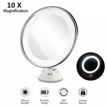 8 Inch 10X Magnifying Makeup Mirrors LED Tabletop Cosmetic Mirrors With Sucker Bathroom Wall Sucker Magnifying Cosmetic Mirrors
8 Inch 10X Magnifying Makeup Mirrors LED Tabletop Cosmetic Mirrors With Sucker Bathroom Wall Sucker Magnifying Cosmetic Mirrors