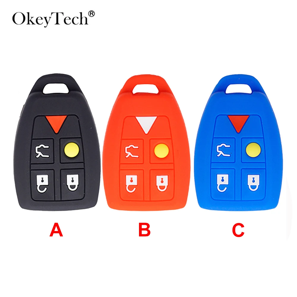 OkeyTech New 5 Buttons Silicone Rubber Remote Key Case Cover Protector Shell For Volvo S40 V50 V70 C70 S60 Car Accessories
OkeyTech New 5 Buttons Silicone Rubber Remote Key Case Cover Protector Shell For Volvo S40 V50 V70 C70 S60 Car Accessories
