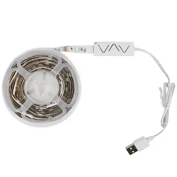 5050 RGB Smart LED Strip Light Dimmable Desktop Screen Backlight Lighting IR Controller Adapter Music Sync Strip Light Dropship