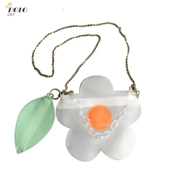 Waterproof Trendy Transparent PVC Chain Summer Bag Mini Flower Shape Handbag forLipstick Female Frosted Crossbody Jelly Purs Bag 
Waterproof Trendy Transparent PVC Chain Summer Bag Mini Flower Shape Handbag forLipstick Female Frosted Crossbody Jelly Purs Bag