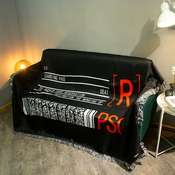 Personality Sofa Towel Black Dirty-resistant Non-slip Sofa Tapestry Imitation Linen Universal Sofa Cover Suitable for Any Scen
Personality Sofa Towel Black Dirty-resistant Non-slip Sofa Tapestry Imitation Linen Universal Sofa Cover Suitable for Any Scen