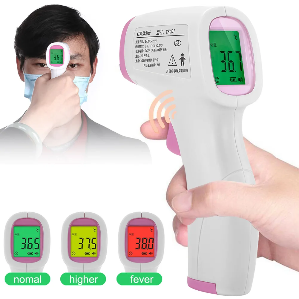 Digital LCD Infrared Thermometer NO-contact Temperature Meter for Adult Baby DQ-Drop
Digital LCD Infrared Thermometer NO-contact Temperature Meter for Adult Baby DQ-Drop