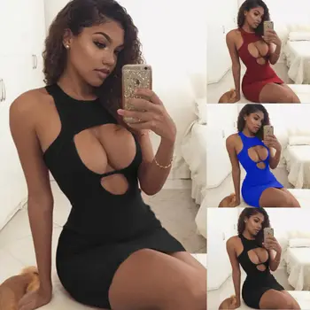 Women Sexy Sleeveless Hollow Out Mini Dress 2019 Newest Fashion Party Club Short Solid Vestido Dresses S-XL
Women Sexy Sleeveless Hollow Out Mini Dress 2019 Newest Fashion Party Club Short Solid Vestido Dresses S-XL