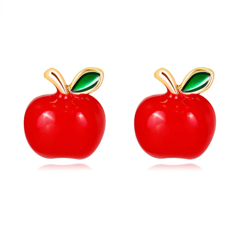 2019 New Japan Korea Style Jewelry Alloy Enamel Red Apple Cute Christmas Eve Stud Earrings for Fashion Girl Women Accessories
2019 New Japan Korea Style Jewelry Alloy Enamel Red Apple Cute Christmas Eve Stud Earrings for Fashion Girl Women Accessories