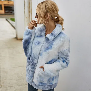 2020 Gothic Women Fax Fur Warm Coat Jacket Autumn Winter Clothes Tie Dye Printed Zipper Thicken Women Fashion Jacket
2020 Gothic Women Fax Fur Warm Coat Jacket Autumn Winter Clothes Tie Dye Printed Zipper Thicken Women Fashion Jacket