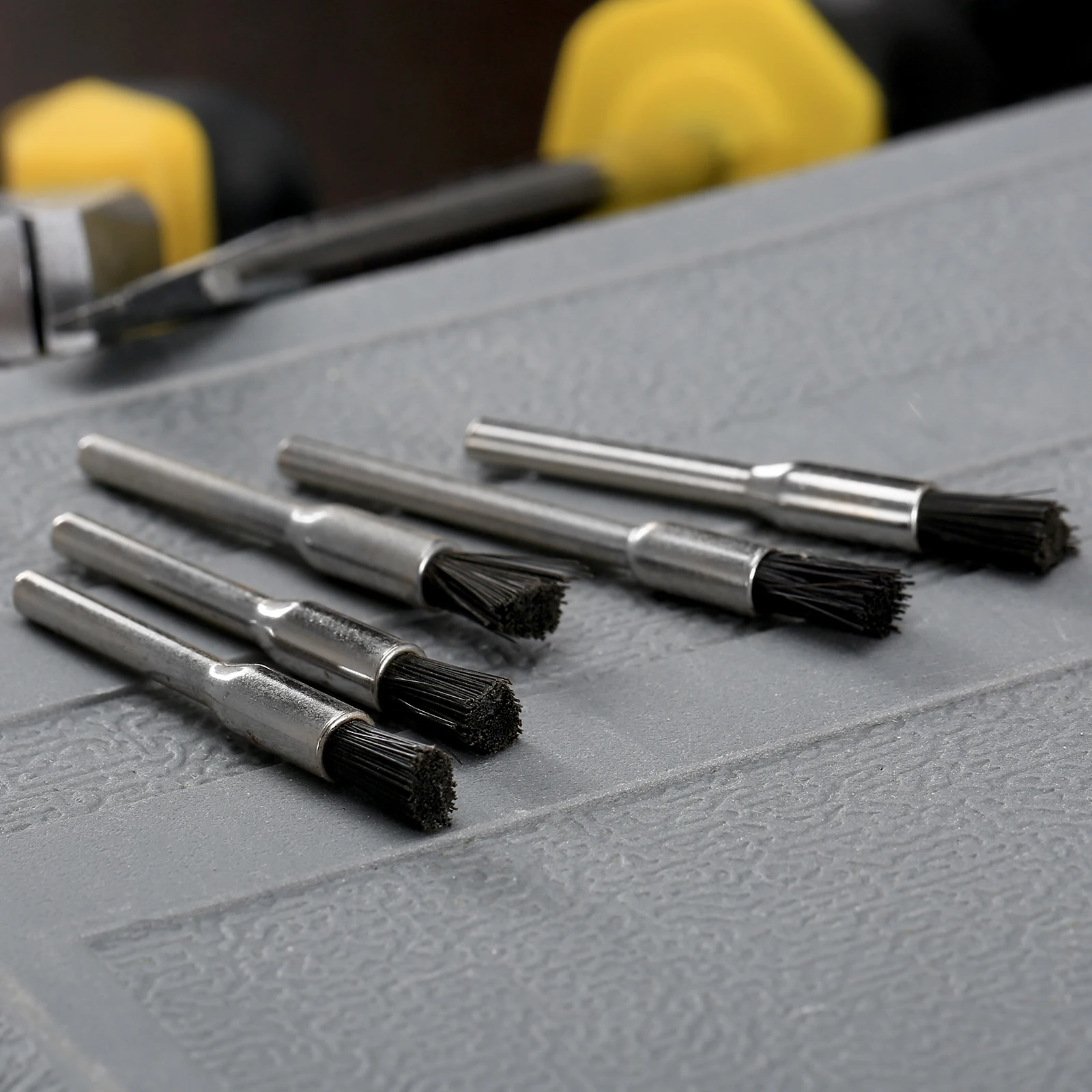 5 шт., электрическая нейлоновая шлифовальная щетка для дрели, 5 мм 
5 шт., электрическая нейлоновая шлифовальная щетка для дрели, 5 мм