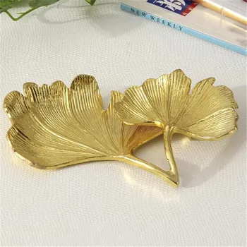 Gold Leaf Ginkgo Biloba Leaf Decorative Tray Gold Jewelry Tray Desk Decorative Zinc alloy Dish Organizer Tray For Ring Necklace
Gold Leaf Ginkgo Biloba Leaf Decorative Tray Gold Jewelry Tray Desk Decorative Zinc alloy Dish Organizer Tray For Ring Necklace