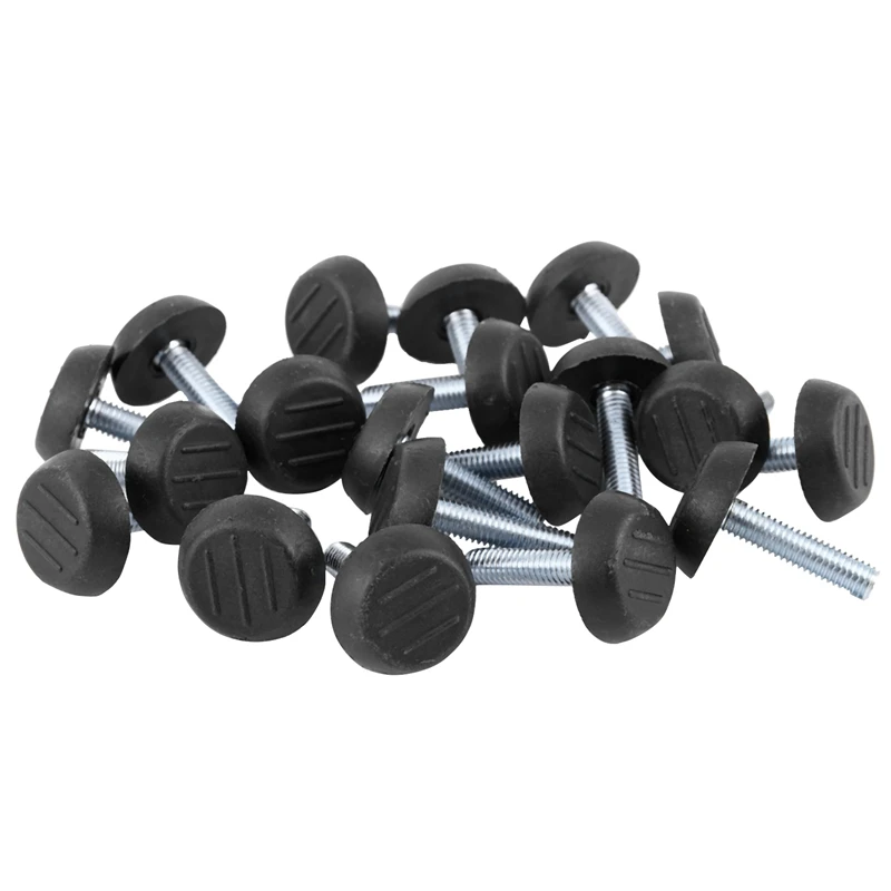 20x M6 Adjustable Screw Threaded Glide Feet Leveling Foot Home Chair Table 25mm Colour:Black
20x M6 Adjustable Screw Threaded Glide Feet Leveling Foot Home Chair Table 25mm Colour:Black
