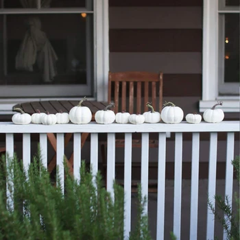 6pcs/12pcs Set Halloween Artificial Pumpkins Decoration Foam White Thanksgiving Autumn Harvest Mini Pumpkin Home Decora Prop
6pcs/12pcs Set Halloween Artificial Pumpkins Decoration Foam White Thanksgiving Autumn Harvest Mini Pumpkin Home Decora Prop
