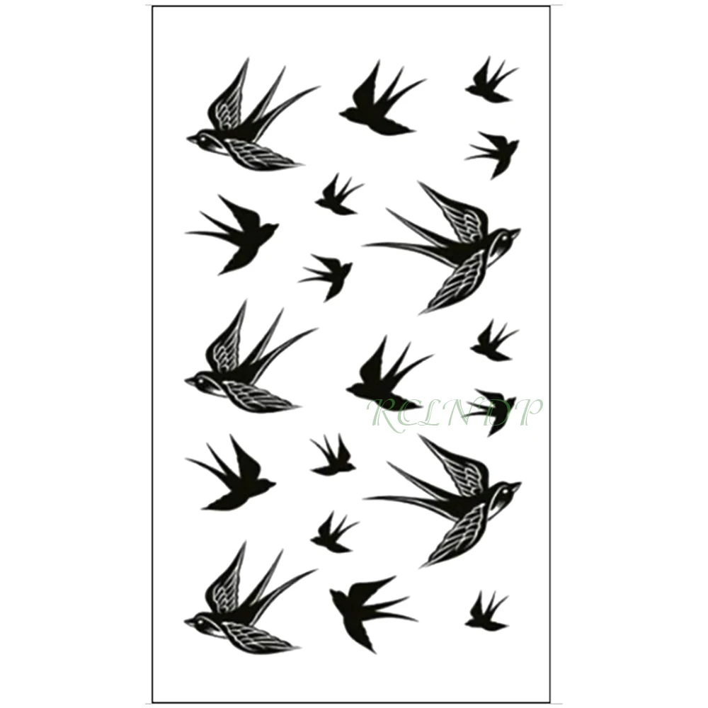Waterproof Temporary Tattoo Sticker Swallow fly bird Flash Tatoo Fake Tatto arm leg Wrist Foot hand For Girl Men Women kids
Waterproof Temporary Tattoo Sticker Swallow fly bird Flash Tatoo Fake Tatto arm leg Wrist Foot hand For Girl Men Women kids