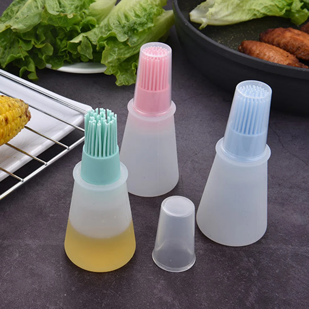 Высококачественная силиконовая бутылка для масла с крышкой высокотемпературная