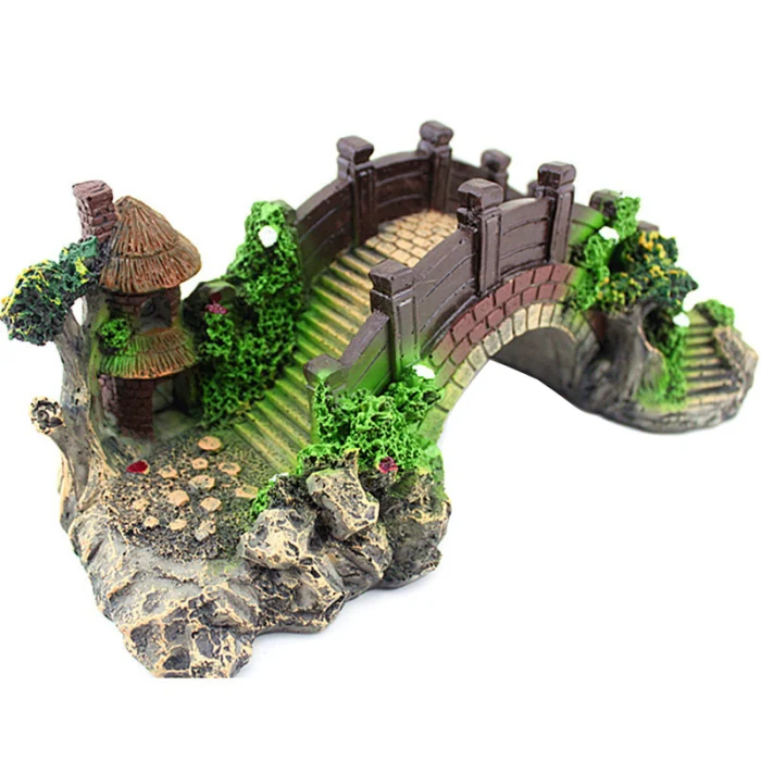 Landscape Fish Tank Decor Rock Bridge Landscape Fish Tank Decor Rock Bridge