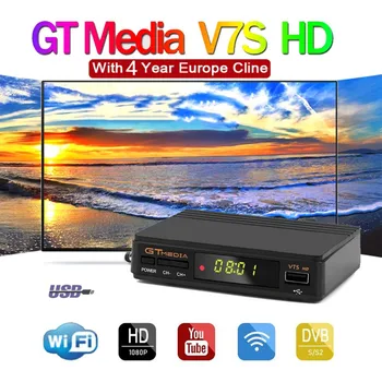 1080P FHD GTmedia V7S hd satellite decoder Best stable Europe cline for 4 years DVB-S2 USB Wifi powered by Freesat V7 HD
1080P FHD GTmedia V7S hd satellite decoder Best stable Europe cline for 4 years DVB-S2 USB Wifi powered by Freesat V7 HD