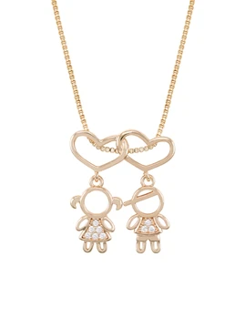 Lovely Girl Boy Pendant Charm Necklace Cubic Zirconia Family Love Mom Mama Necklace for Mother Gift Fashion Jewelry 
Lovely Girl Boy Pendant Charm Necklace Cubic Zirconia Family Love Mom Mama Necklace for Mother Gift Fashion Jewelry