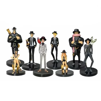 8 PCS/SET Anime One Piece Black Suit Luffy Sanji Nami Zoro Usopp Robin PVC Action Figure Collectible Model Christmas Gift Toy
8 PCS/SET Anime One Piece Black Suit Luffy Sanji Nami Zoro Usopp Robin PVC Action Figure Collectible Model Christmas Gift Toy