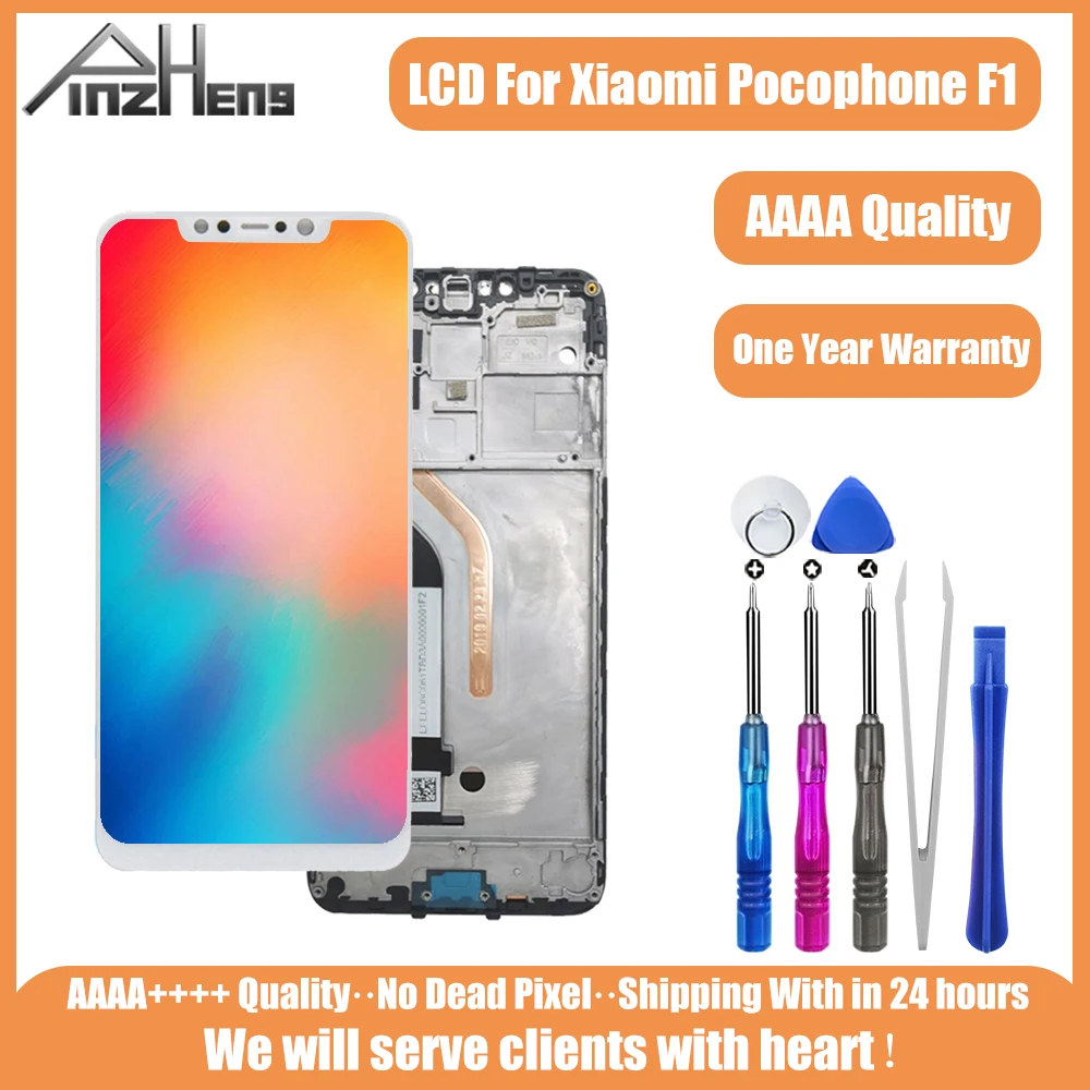 PINZHENG Original LCD For Xiaomi Pocophone F1 LCD Display Touch Screen Digitizer Assembly LCDS For Poco F1 Display With Frame
PINZHENG Original LCD For Xiaomi Pocophone F1 LCD Display Touch Screen Digitizer Assembly LCDS For Poco F1 Display With Frame