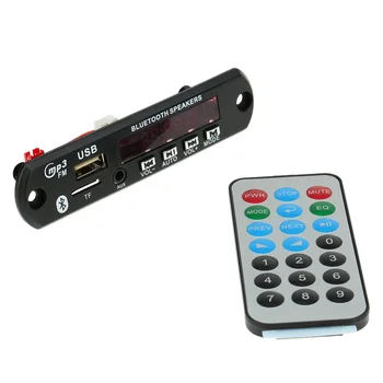 Wireless Bluetooth MP3 WMA Decoder Board Car Audio FM Radio Module with Aux in USB Port TF Card Slot Remote Control
Wireless Bluetooth MP3 WMA Decoder Board Car Audio FM Radio Module with Aux in USB Port TF Card Slot Remote Control