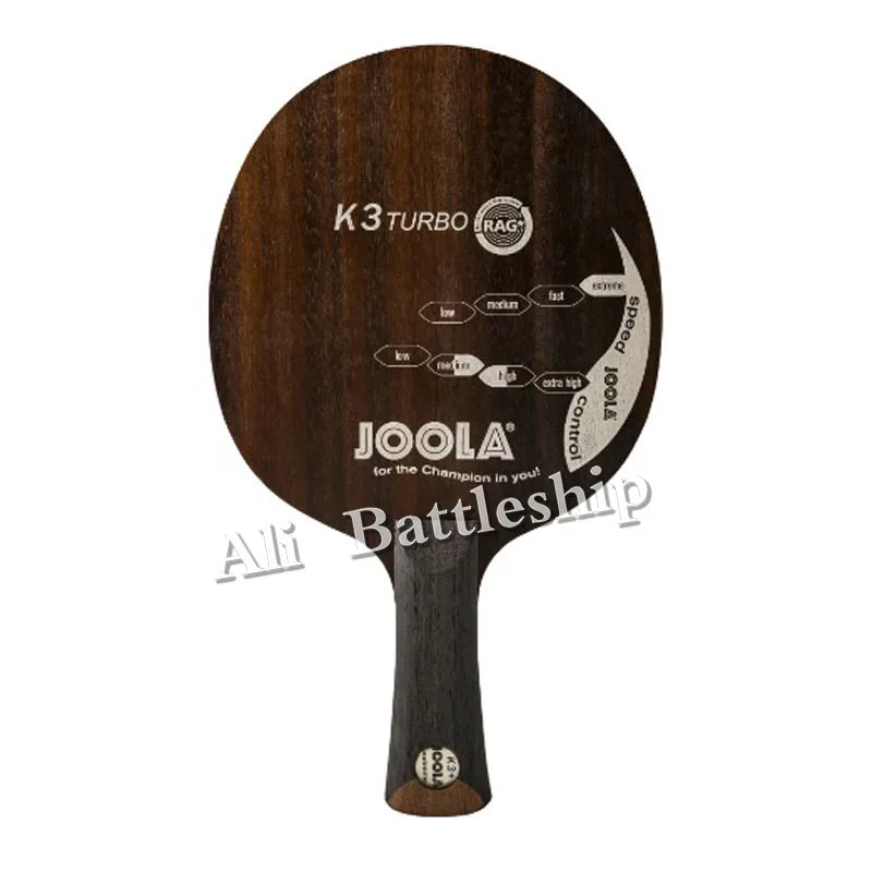 

Original Joola New K3 TURBO K3+ SP, Ebony, 7 Ply Wood, Loop Offensive K3 Plus Table Tennis Blade Racket Ping Pong Bat