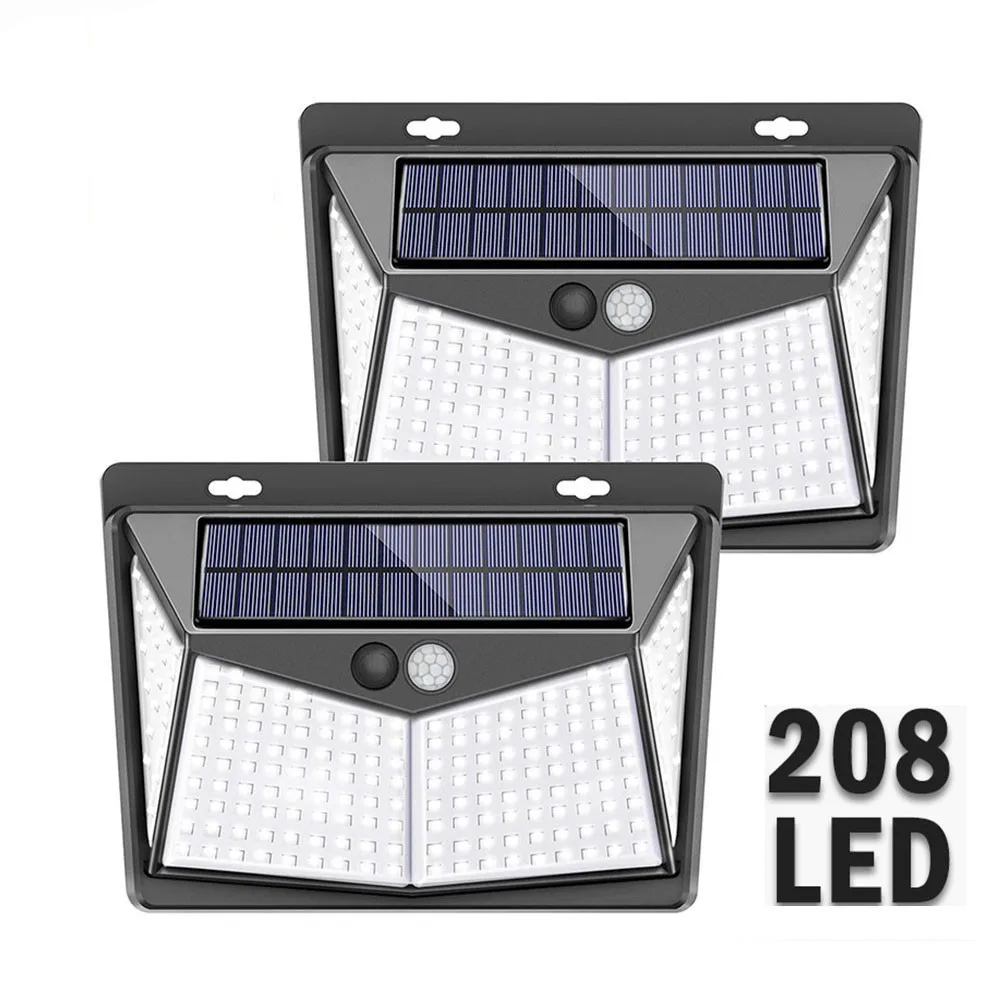 Outdoor 208 LED Solar Light for Mpow PIR Motion Sensor Light 3 Lighting Modes IP65 Waterproof 2 Wide Angle Solar Power Light
Outdoor 208 LED Solar Light for Mpow PIR Motion Sensor Light 3 Lighting Modes IP65 Waterproof 2 Wide Angle Solar Power Light