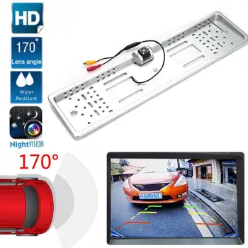 Vehemo EU Car License Plate Frame Parking Camera Video Rear View Camera Alarm Reverse Backup Camera for European DIY Recorder
Vehemo EU Car License Plate Frame Parking Camera Video Rear View Camera Alarm Reverse Backup Camera for European DIY Recorder