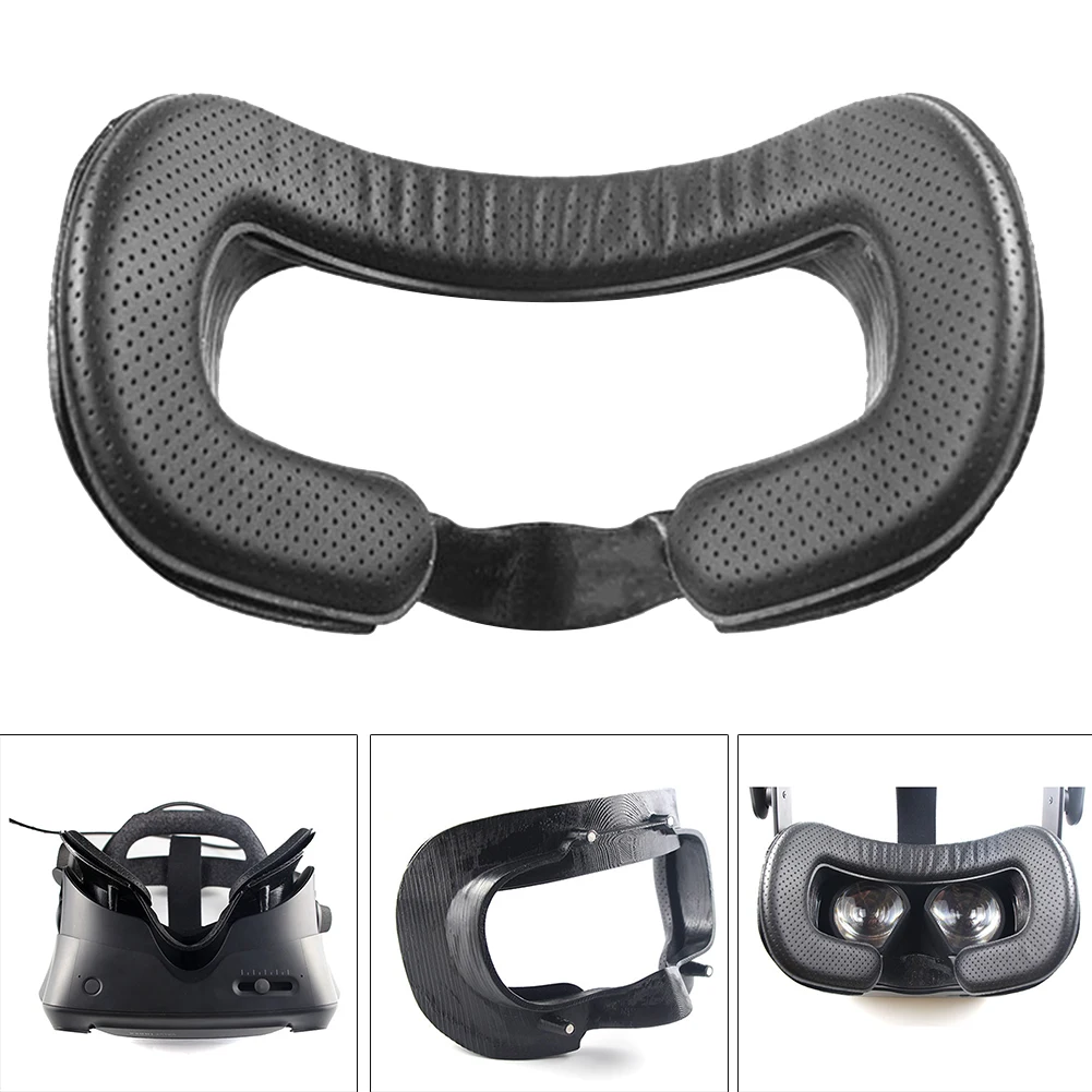 Фото Magic Sticker Comfortable Ergonomic Black Lightweight 3D Print Sponge Mat VR Headset Eye Mask Protective For Valve Index |