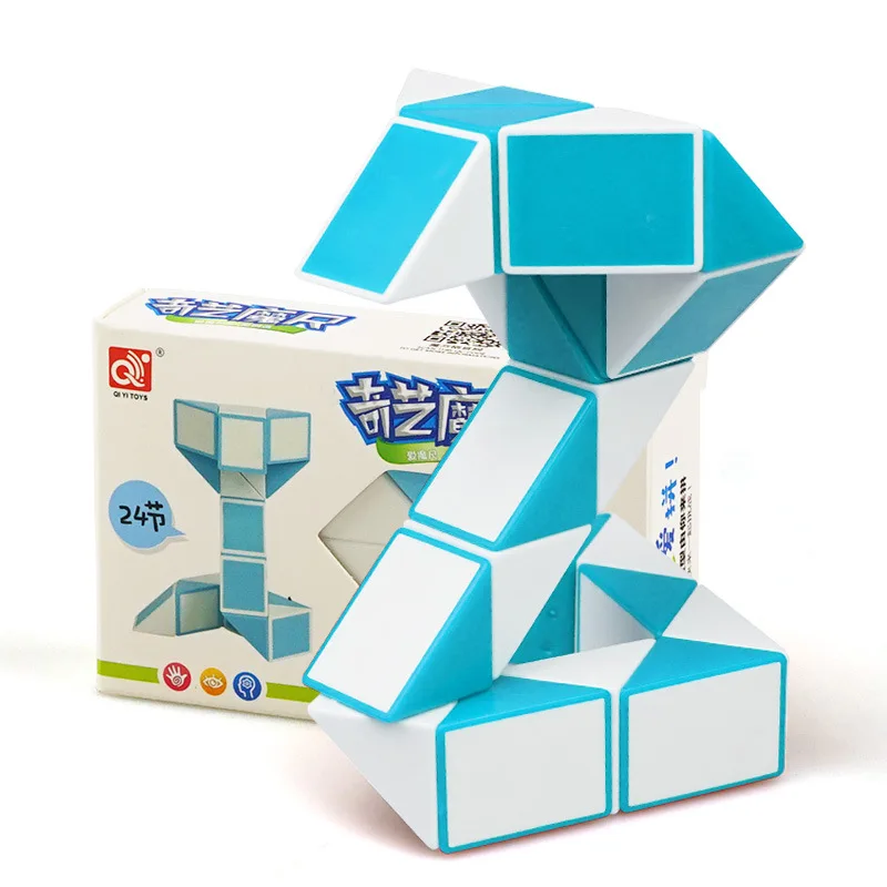 QIYI 24 Blocks Magic Ruler Snake Fidge Cube Speed Variety DIY Elastic changed Twist Transformable Puzzle Toy for Children
QIYI 24 Blocks Magic Ruler Snake Fidge Cube Speed Variety DIY Elastic changed Twist Transformable Puzzle Toy for Children