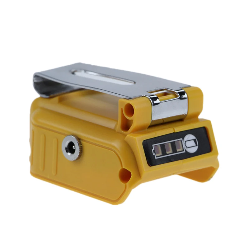 USB Converter Charger for DEWALT with 5A DC Interface 20V Li-Ion Battery Converter with Dual USB and Clip
USB Converter Charger for DEWALT with 5A DC Interface 20V Li-Ion Battery Converter with Dual USB and Clip