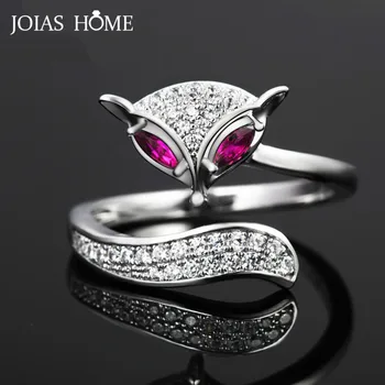 JoiasHome Resizable Silver 925 Ring for Women Trendy Fine Jewelry with Gemstones Fox Animal Creative design Female Accessory
JoiasHome Resizable Silver 925 Ring for Women Trendy Fine Jewelry with Gemstones Fox Animal Creative design Female Accessory