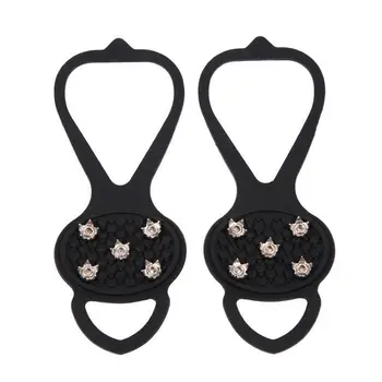 Durable 5 Nails Black Camping Sport Goods Ice Anti Slip Non-Slip Shoes Cover Winter Snowy Crampons Hiking Outdoor
Durable 5 Nails Black Camping Sport Goods Ice Anti Slip Non-Slip Shoes Cover Winter Snowy Crampons Hiking Outdoor