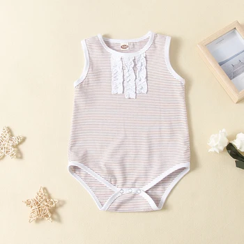HIPAC Newborn Baby Girl Toddler Clothes Romper Set Summer Knitted Stripped Jumpsuit Onesie Clothing Soft Light Ruffle Playsuit
HIPAC Newborn Baby Girl Toddler Clothes Romper Set Summer Knitted Stripped Jumpsuit Onesie Clothing Soft Light Ruffle Playsuit