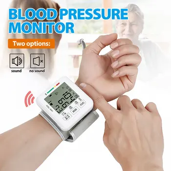 Wrist Blood Pressure Monitor Voice Automatic Digital Arm Tonometer Heart Beat Rate Pulse Rate Measurement Cuff Stringmeter
Wrist Blood Pressure Monitor Voice Automatic Digital Arm Tonometer Heart Beat Rate Pulse Rate Measurement Cuff Stringmeter