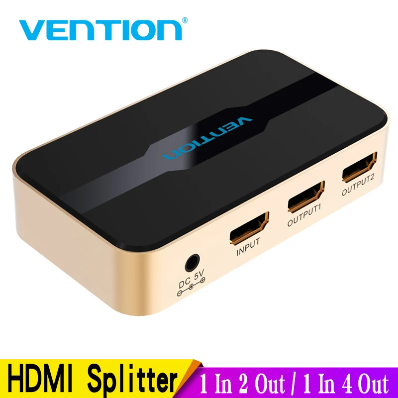Vention HDMI Splitter 1x2 4k 3D Splitter HDMI Switch Adapter 1 In 2 Out With Power Supply Metal Type For Xbox Amplifier HDCP new
Vention HDMI Splitter 1x2 4k 3D Splitter HDMI Switch Adapter 1 In 2 Out With Power Supply Metal Type For Xbox Amplifier HDCP new