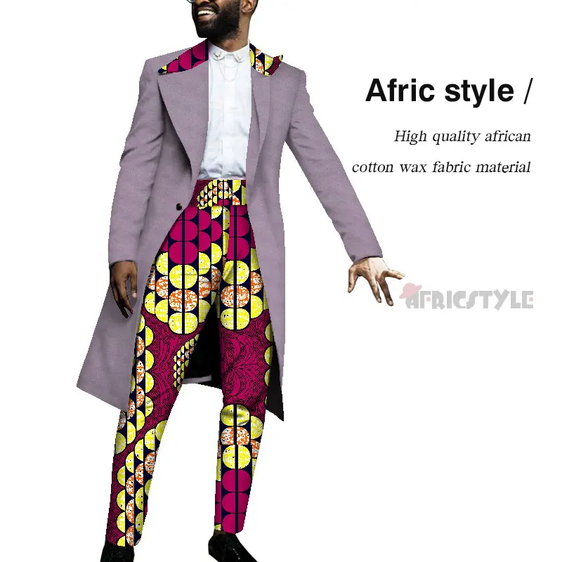 2019 Handsome Dashiki Bazin Riche Causal Suits Blazer and Pant Set Formal Batik African Print Clothing for Wedding wyn1027 
2019 Handsome Dashiki Bazin Riche Causal Suits Blazer and Pant Set Formal Batik African Print Clothing for Wedding wyn1027