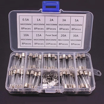 100/72pcs Car Fast-blow Glass Fuses Car Glass Tube Fuses 0.2-20A 0.5-30A Assorted Kit for Car Light Inflator vacuum Cleaner
100/72pcs Car Fast-blow Glass Fuses Car Glass Tube Fuses 0.2-20A 0.5-30A Assorted Kit for Car Light Inflator vacuum Cleaner