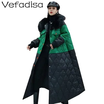 QING MO 2020 Winter Fashion Women Patchwork Color Parkas With Fur Collar Women Winter Thickening Warm Coat ZQY700B
QING MO 2020 Winter Fashion Women Patchwork Color Parkas With Fur Collar Women Winter Thickening Warm Coat ZQY700B