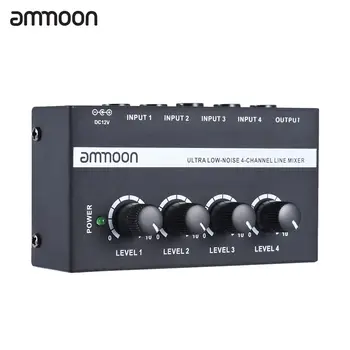 ammoon MX400 Ultra-compact Low Noise 4 Channels Line Mono Audio Mixer with Power Adapter
ammoon MX400 Ultra-compact Low Noise 4 Channels Line Mono Audio Mixer with Power Adapter