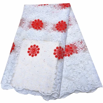 2020 Hot African Lace Fabric Embroidered Nigerian Lace Fabric Bridal High Quality French Tulle Lace Fabric For Party Dress White 
2020 Hot African Lace Fabric Embroidered Nigerian Lace Fabric Bridal High Quality French Tulle Lace Fabric For Party Dress White