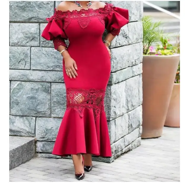 Mermaid dress Women 2018 Autumn Sexy Off shoulder lace Hollow Out midi Elegant Ladies Evening Party dresses
Mermaid dress Women 2018 Autumn Sexy Off shoulder lace Hollow Out midi Elegant Ladies Evening Party dresses