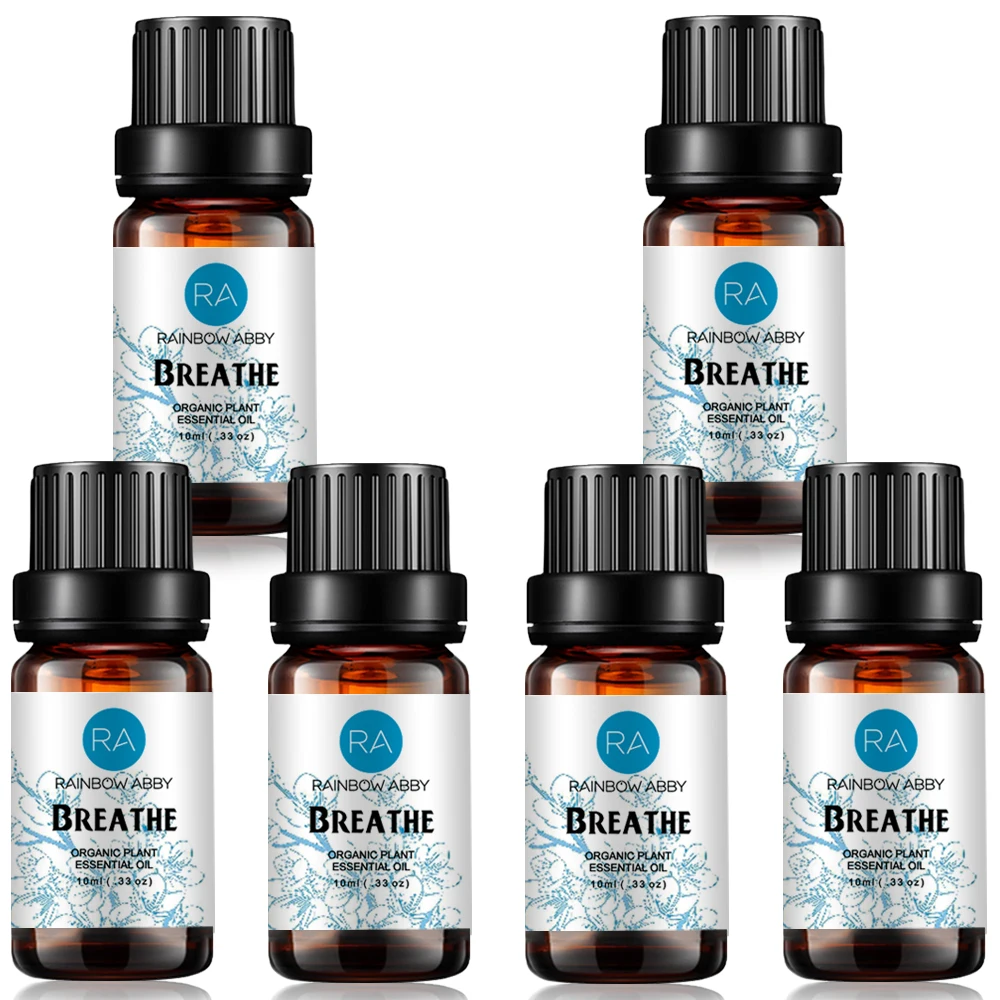 

6 Pack 10ML Breathe Essential Oil Blend 100% Pure Natural Therapeutic Grade Aromatherapy