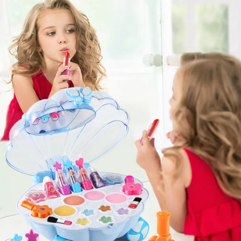 Children's Cosmetics Toy Set Baby Princess Makeup Box Girl Play House Eye Shadow Nail Polish Storage Box Toy Gift for Girls
Children's Cosmetics Toy Set Baby Princess Makeup Box Girl Play House Eye Shadow Nail Polish Storage Box Toy Gift for Girls