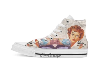 Redhead Pin up Custom Casual High Top lace-up Canvas shoes sneakers Drop shipping
Redhead Pin up Custom Casual High Top lace-up Canvas shoes sneakers Drop shipping