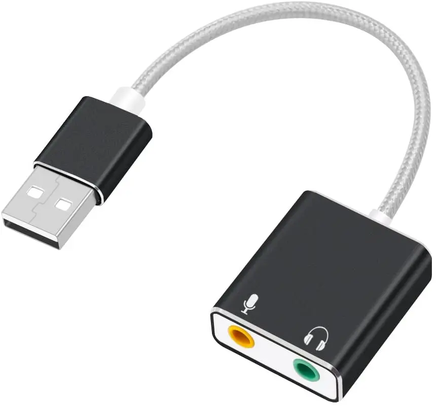 7.1 External USB Sound Card Type C / USB to 3.5mm Jack USB Audio Adapter Earphone Micphone for Macbook Computer Laptop PC
7.1 External USB Sound Card Type C / USB to 3.5mm Jack USB Audio Adapter Earphone Micphone for Macbook Computer Laptop PC