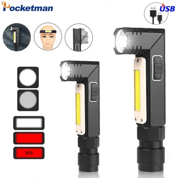 POCKETMAN Magnetic LED Flashlight Ultra Bright COB Light USB Rechargeable Torch Tail Magnet Work Light 90 Degrees Rotation
POCKETMAN Magnetic LED Flashlight Ultra Bright COB Light USB Rechargeable Torch Tail Magnet Work Light 90 Degrees Rotation