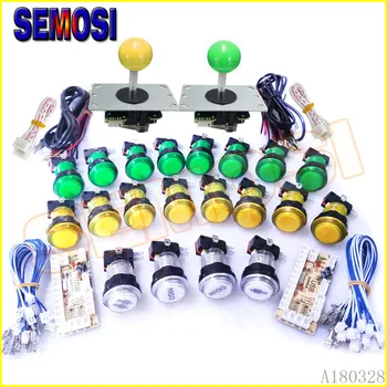 5Pin Arcade Joystick LED Push Buttons with Microswitch DIY Kit ,Zero Delay Encoder Control Cabinet Arcade Game Part for 2 Player
5Pin Arcade Joystick LED Push Buttons with Microswitch DIY Kit ,Zero Delay Encoder Control Cabinet Arcade Game Part for 2 Player